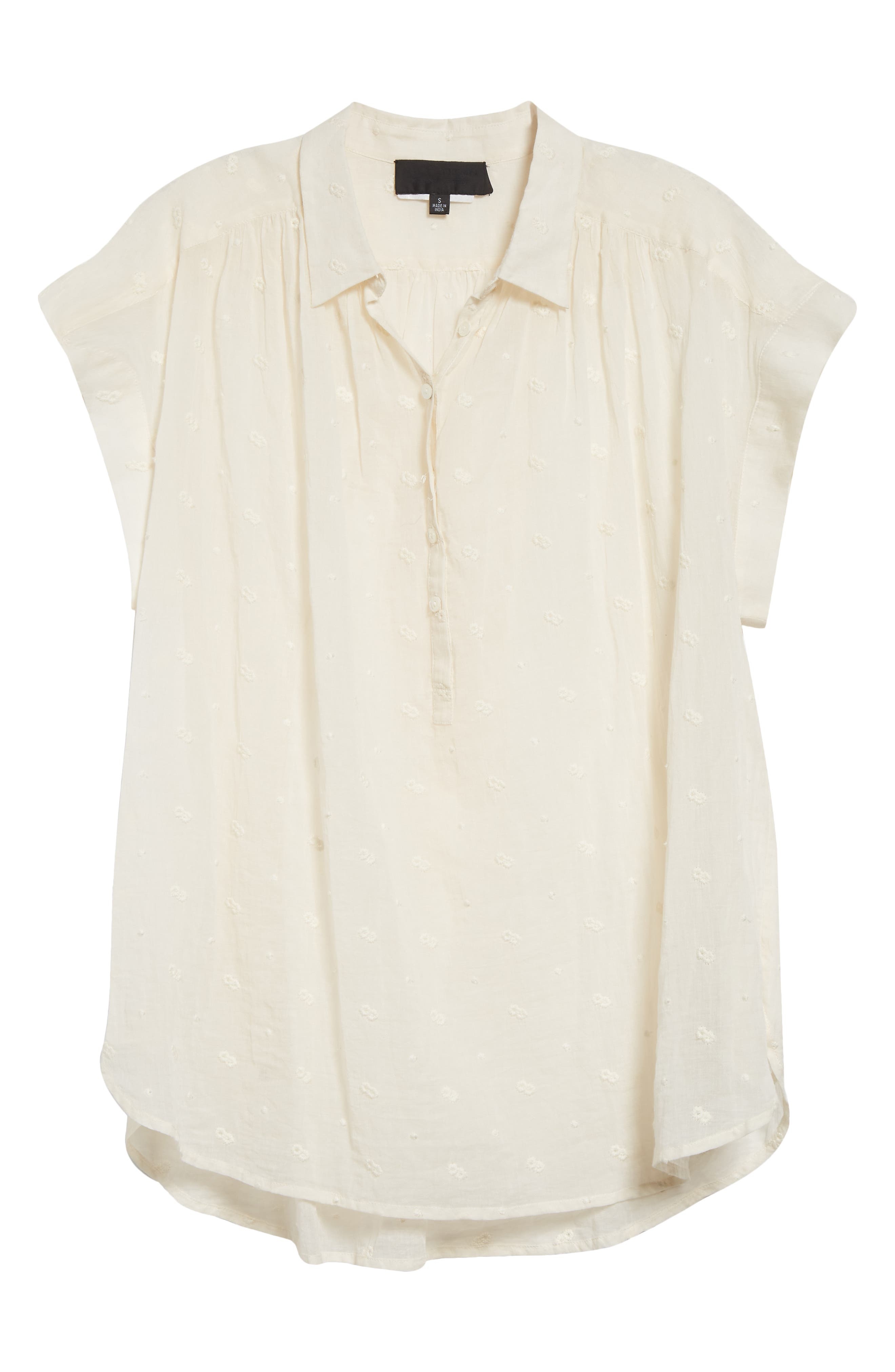 Nili Lotan Normandy Embroidered Shirt in Ivory at Nordstrom - 5