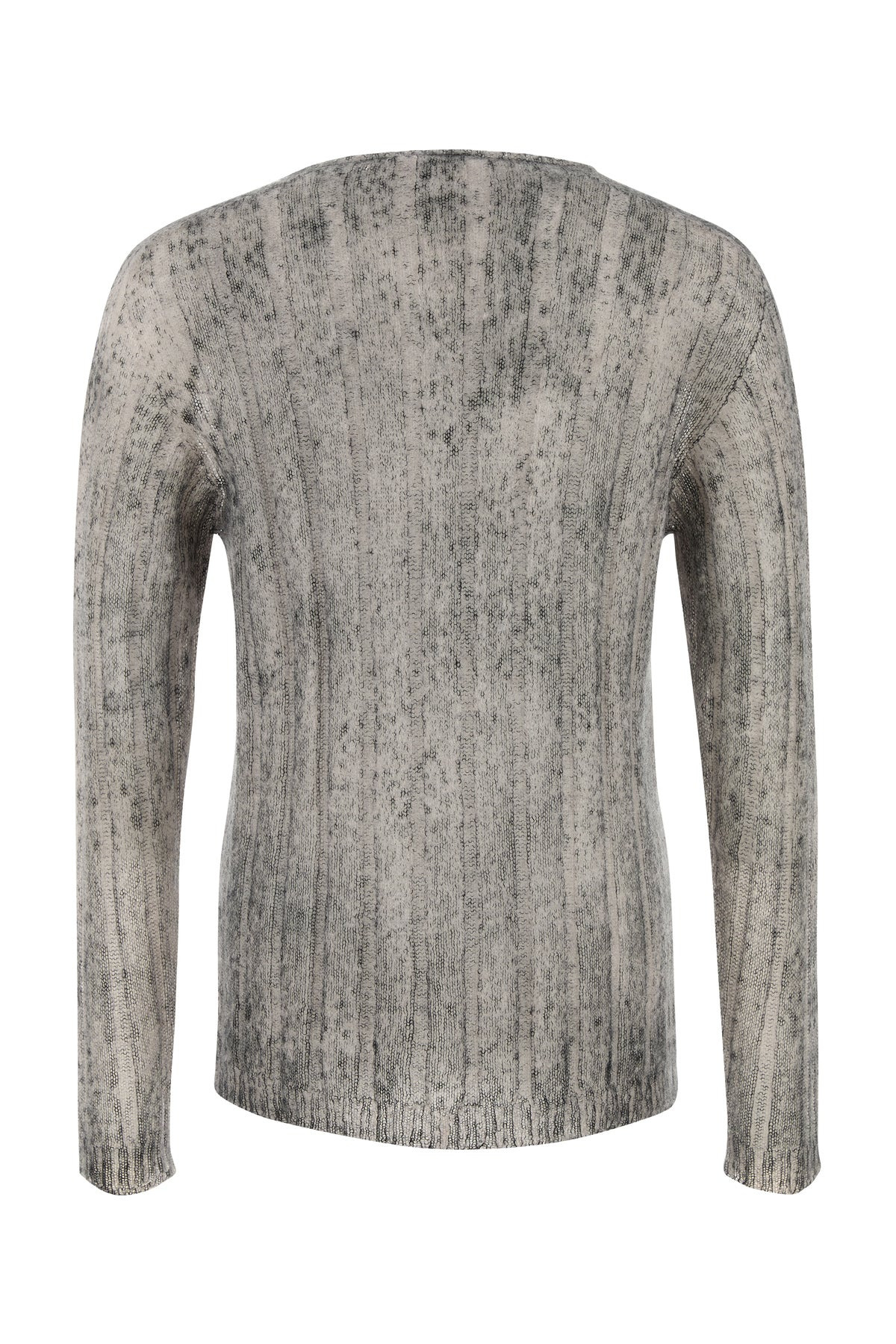 Melange grey mohair blend sweater - 2