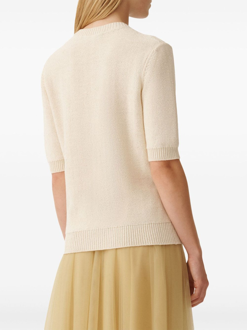 sequin-embellished T-shirt 4