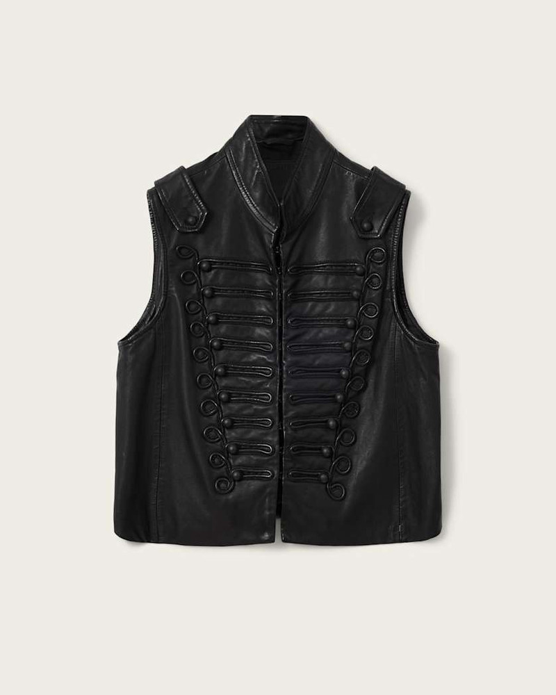 RUMMY LEATHER GILET - 1
