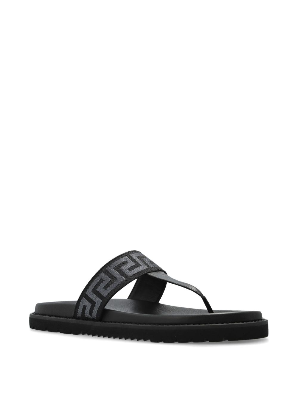 Greca-patterned flip flops - 2