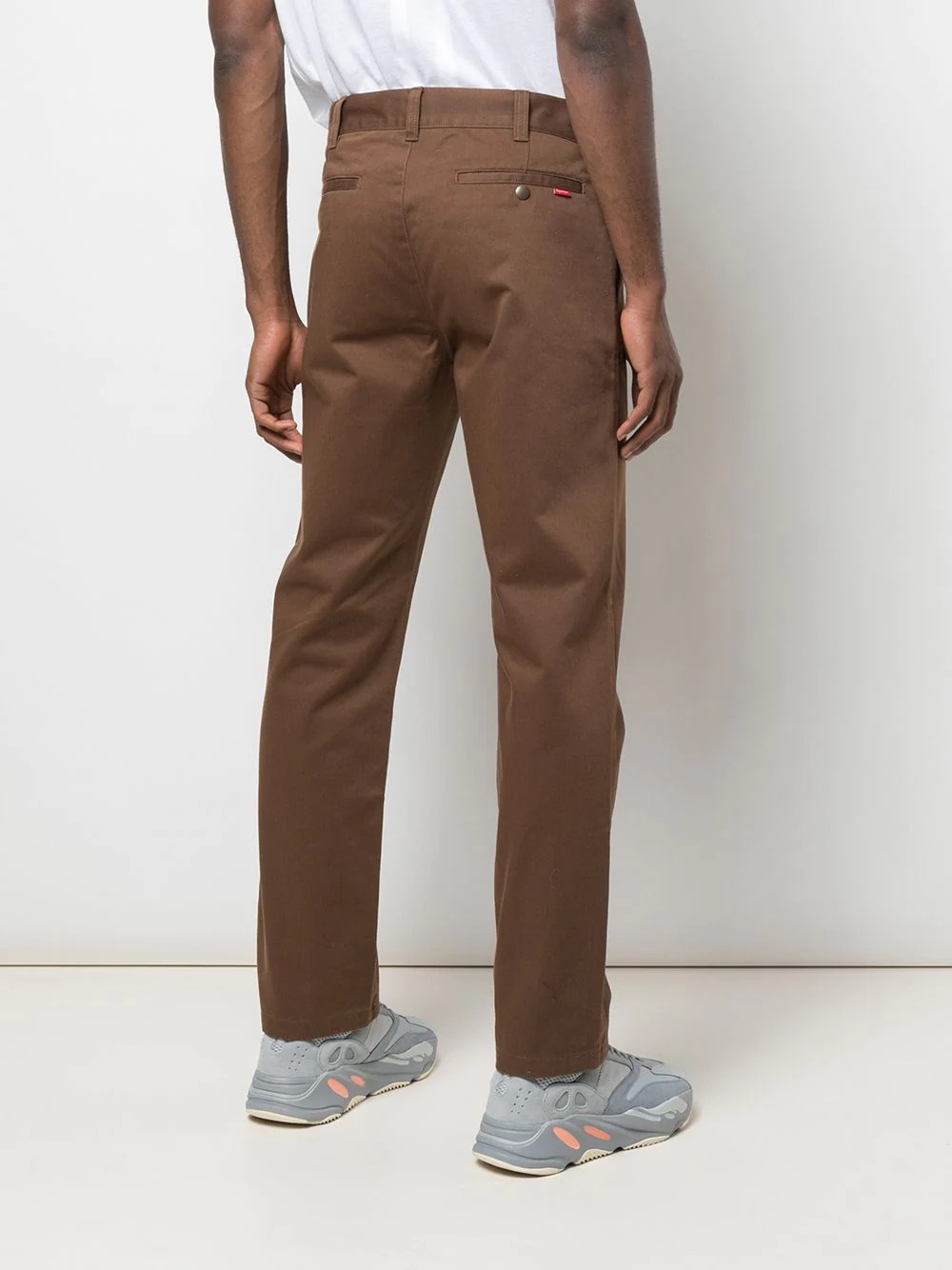 straight leg work trousers - 4