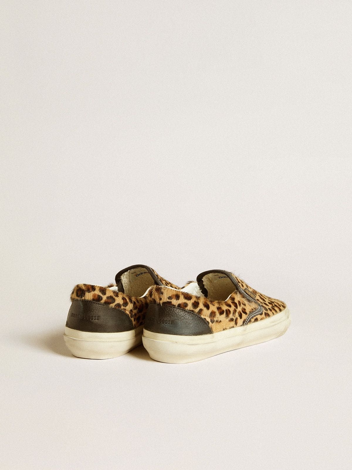 Men's VCE Penstar in leopard-print pony skin with black leather heel tab - 4