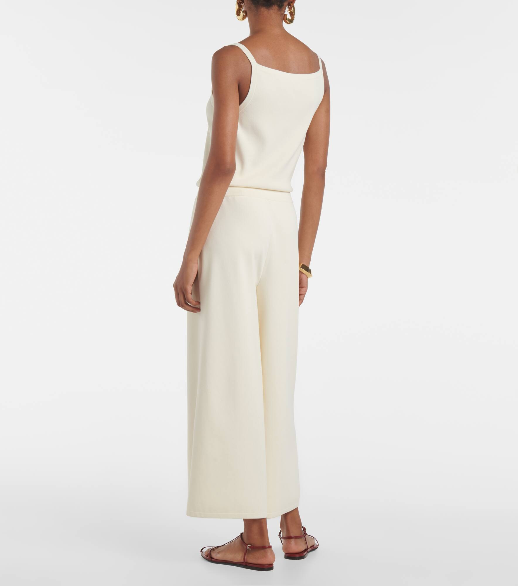 High-rise wide-leg pants - 3
