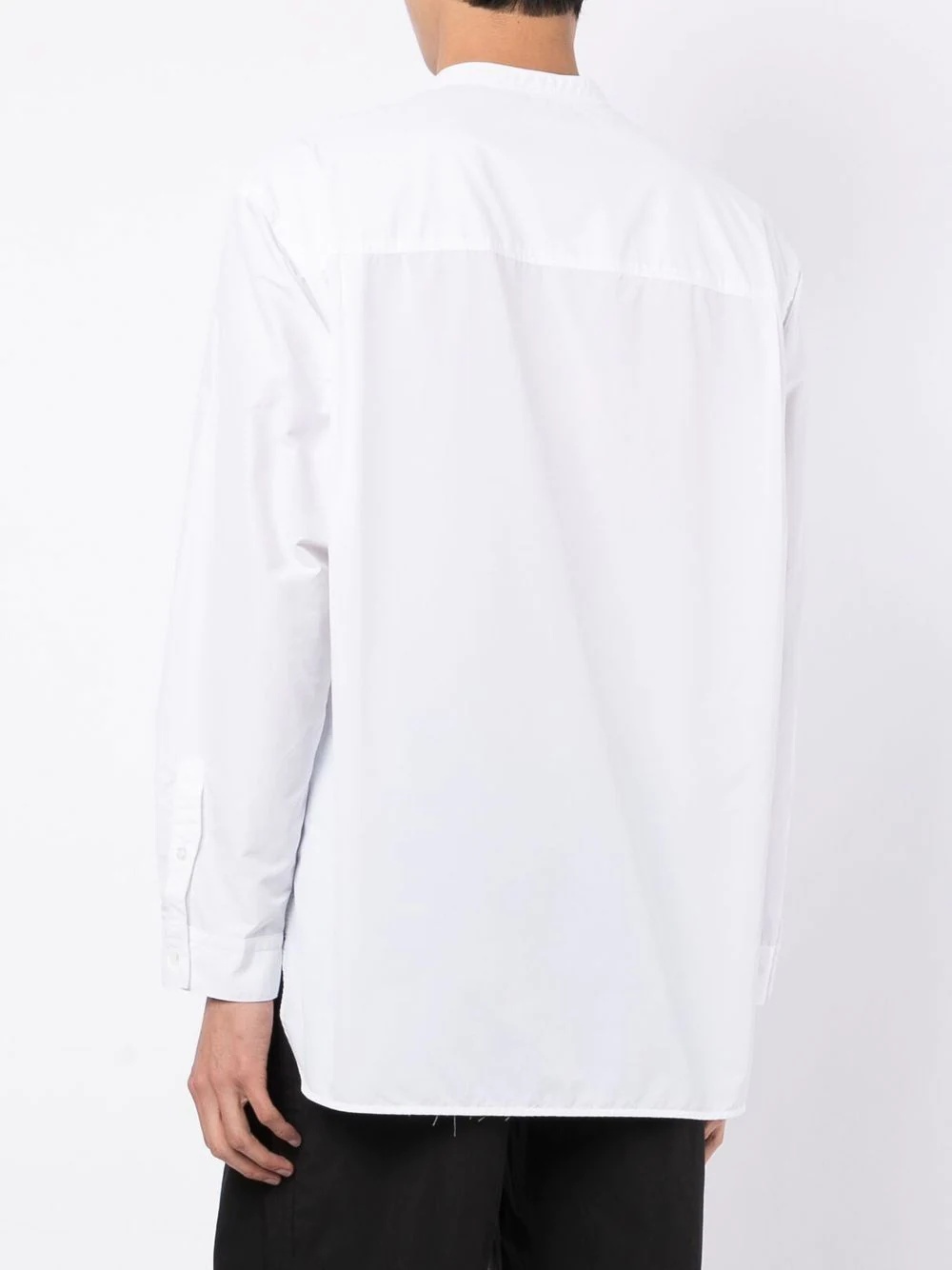 band-collar shirt - 4