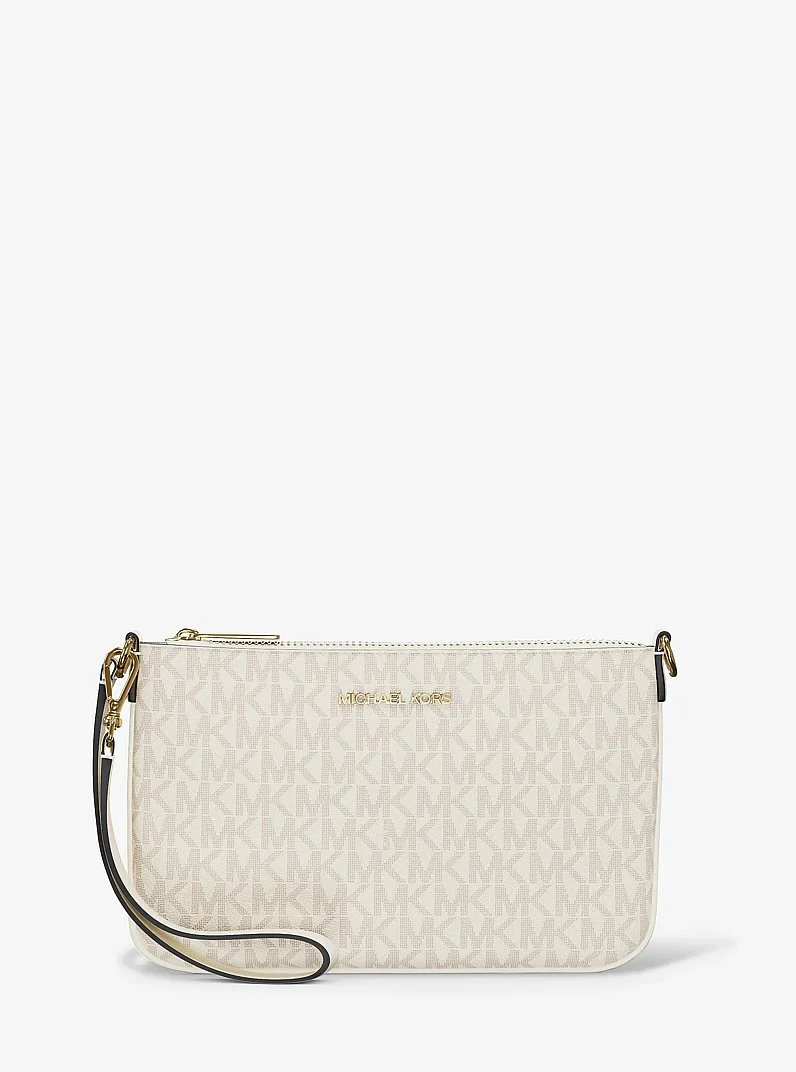 Jet Set Small Signature Logo Convertible Wristlet - 1