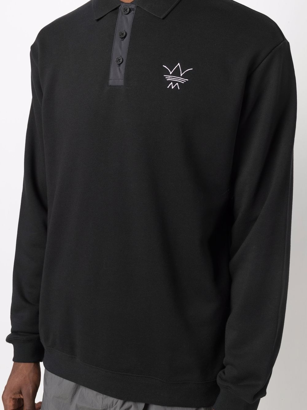 embroidered-logo polo shirt - 5