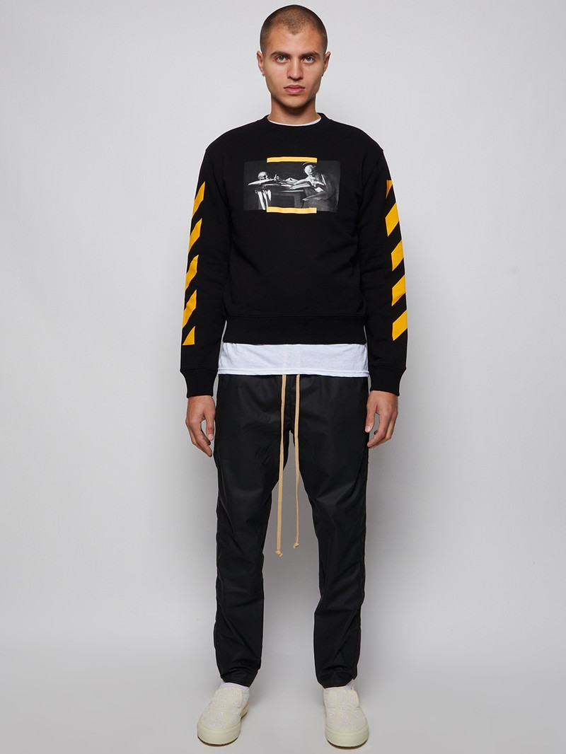 Off-White Caravaggio Painting Slim Crewneck Black outlook