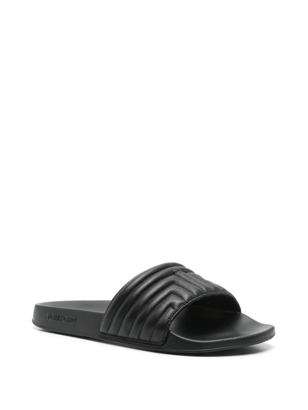 leather slides - 2