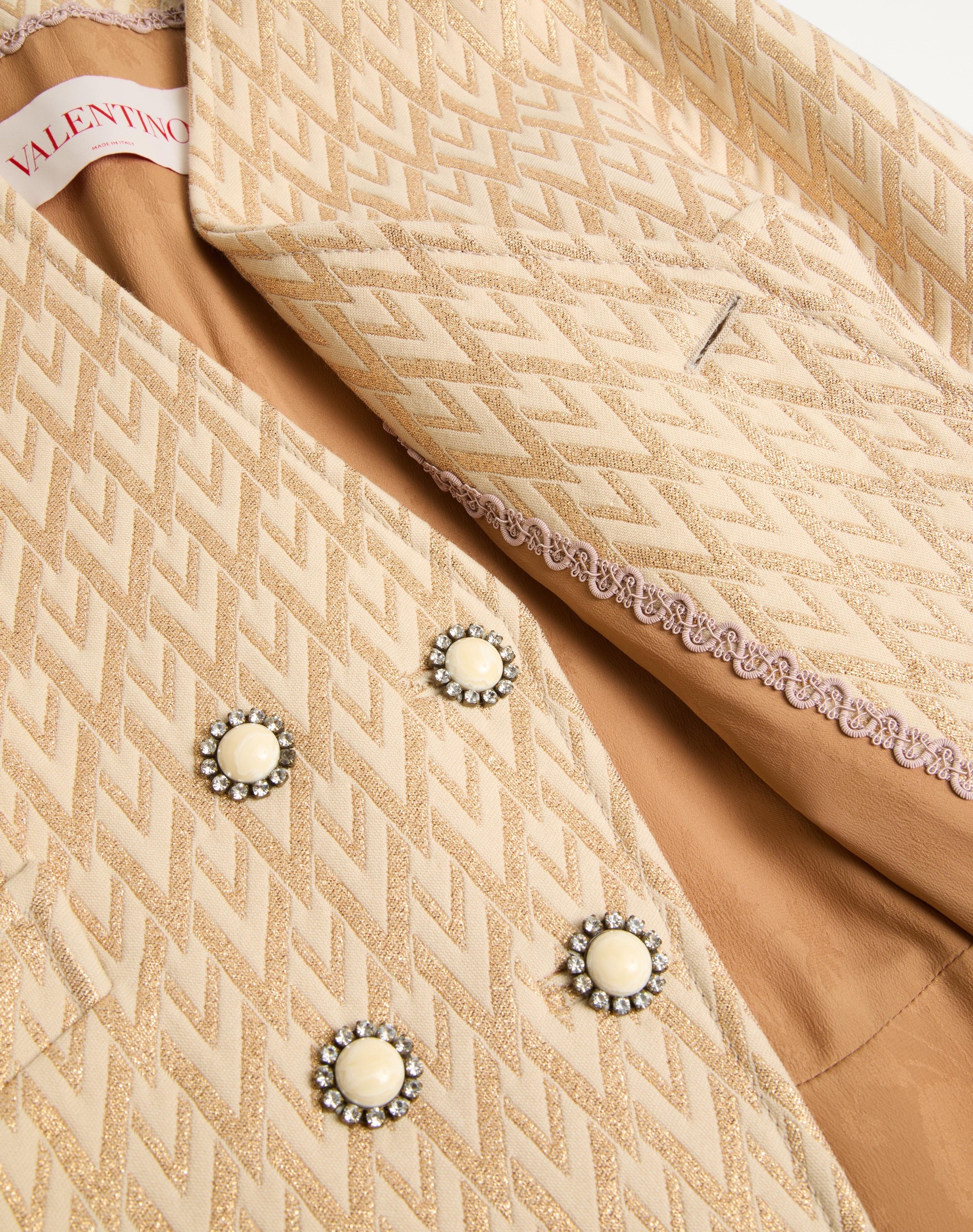LUREX JACQUARD TOUTE LA V COAT - 10