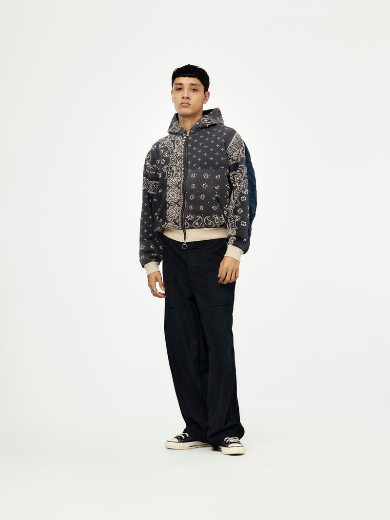 SWT KNIT BANDANA BIVOUAC HOODED BLOUSON (BLACK) 4
