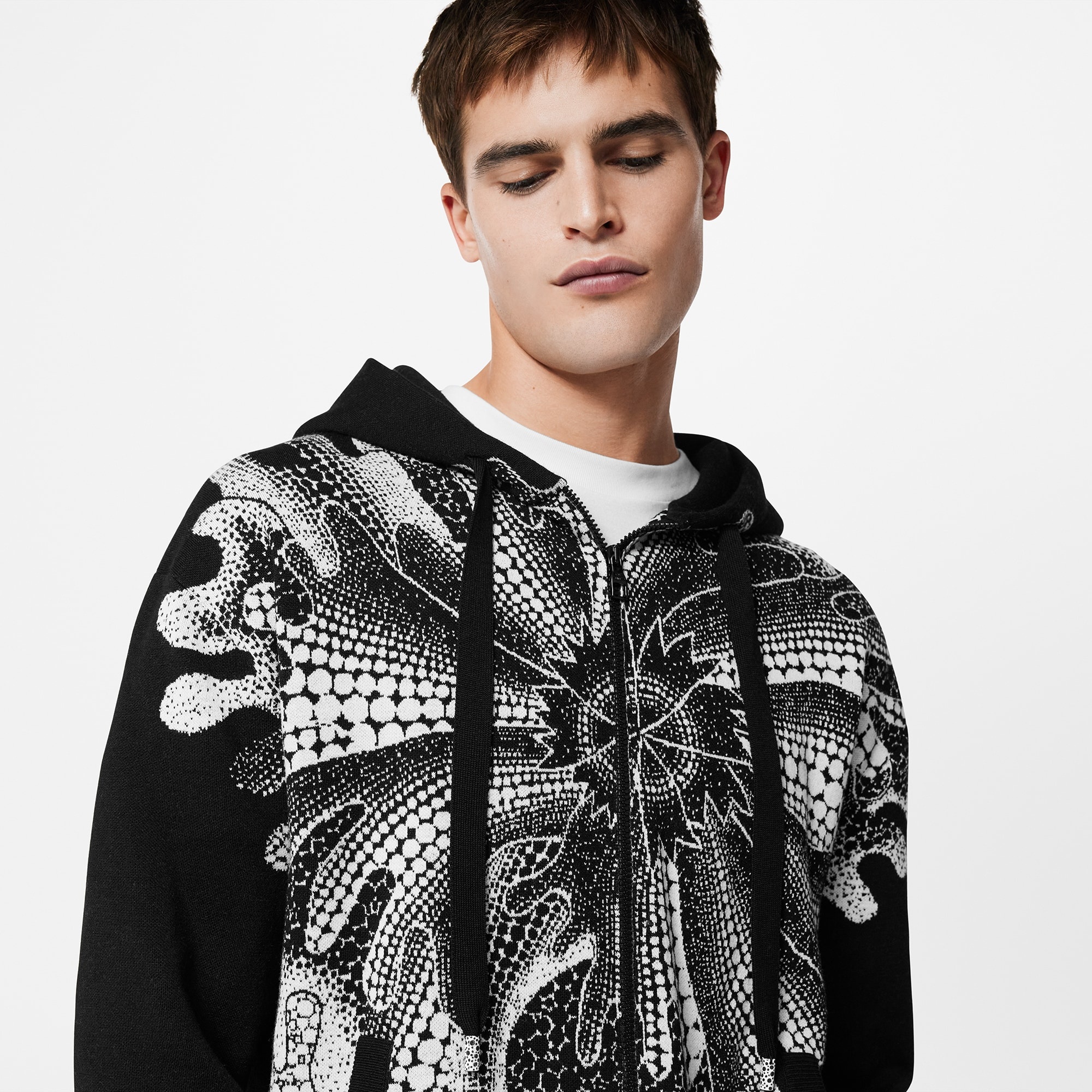 LV x YK Psychedelic Flower Zipped Hoodie - 4