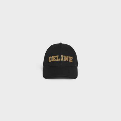 CELINE Celine embroidered cotton cap outlook