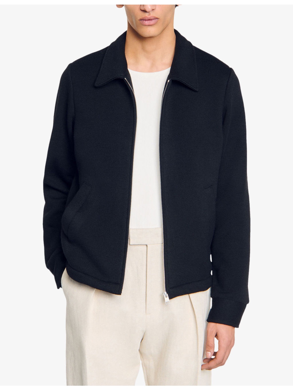 Long-sleeve regular-fit knitted jacket - 3