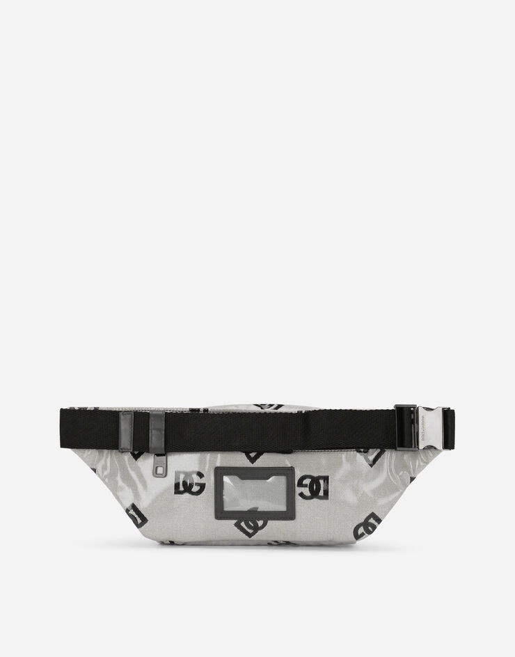 Small coated fabric belt bag with logo - 4