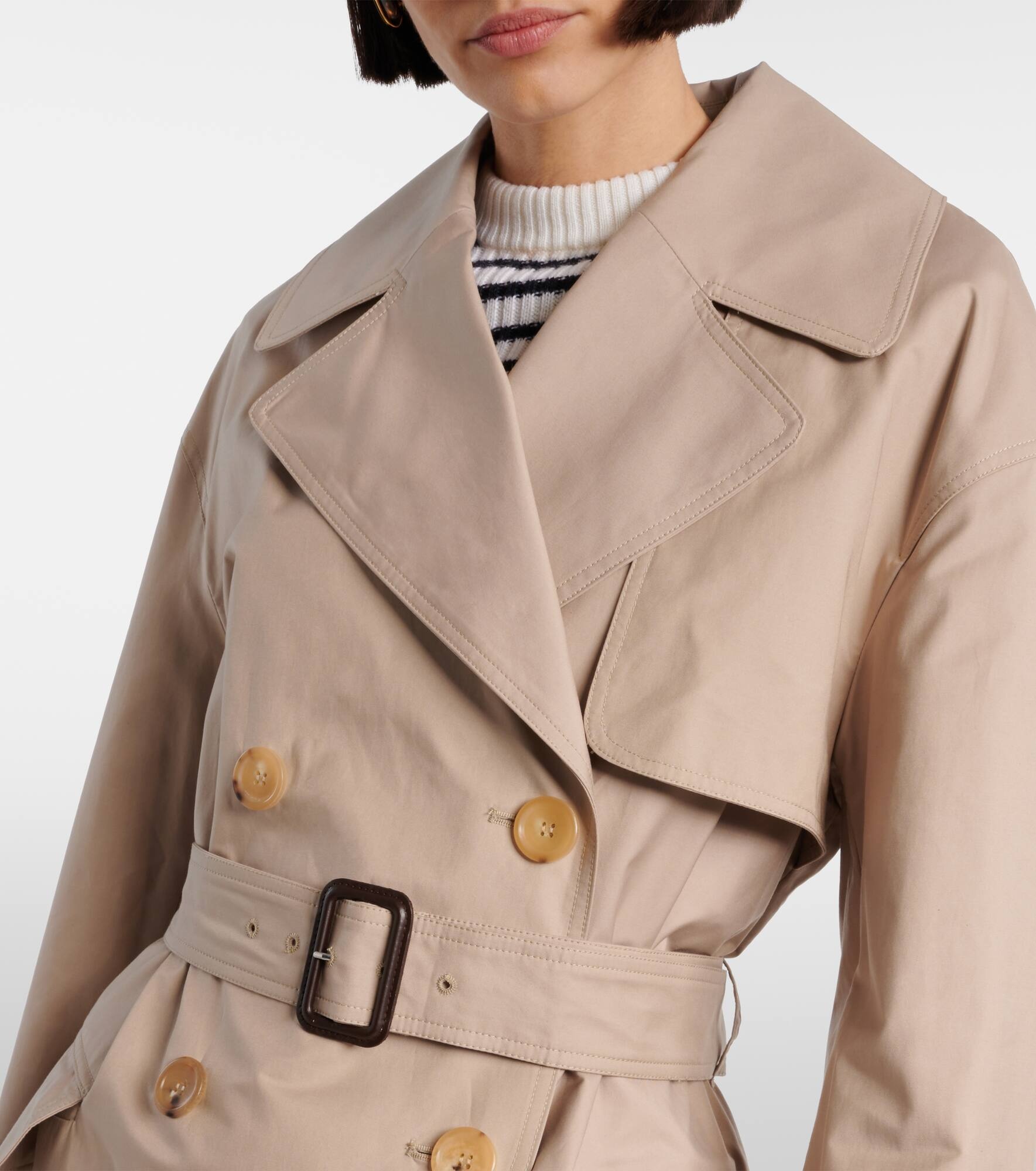Mtrench cotton-blend twill trench coat - 4