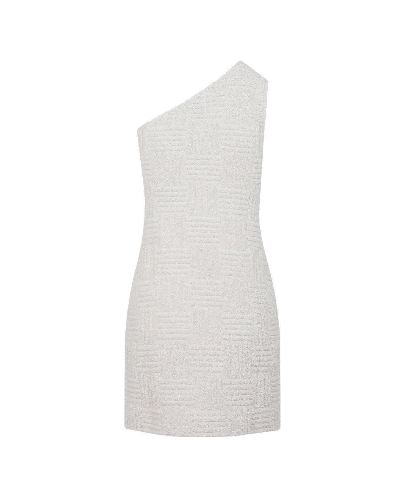 Jacquard Oneshoulder Mini Dress - 2