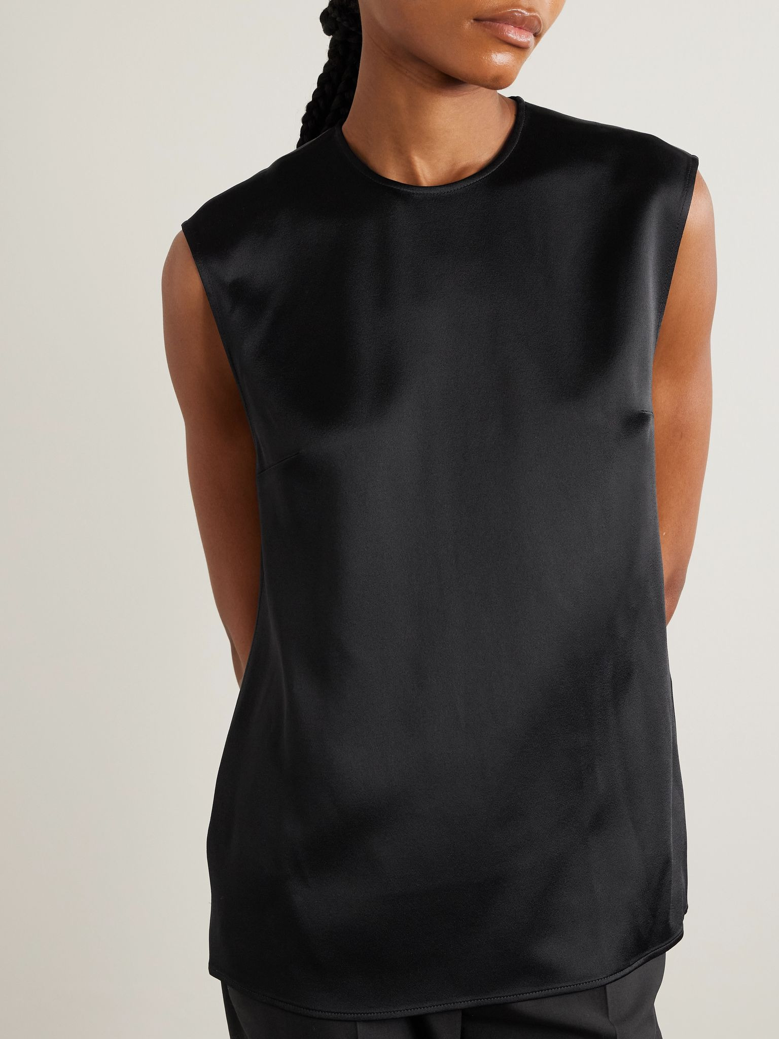 Satin top Black - 3