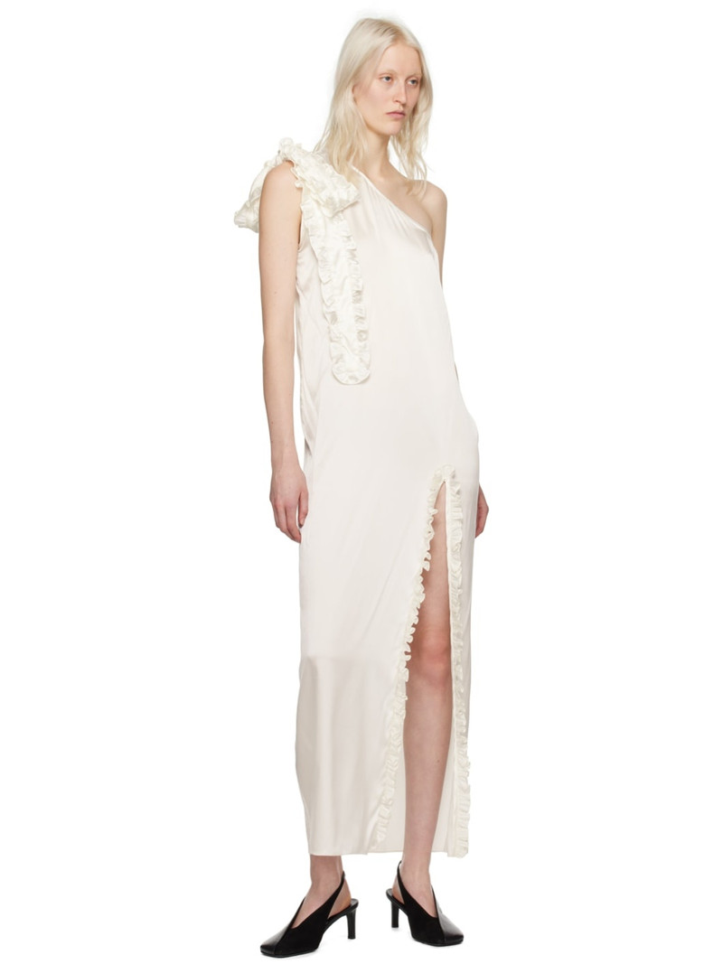 KIKA VARGAS SSENSE Exclusive White Aretha Maxi Dress outlook