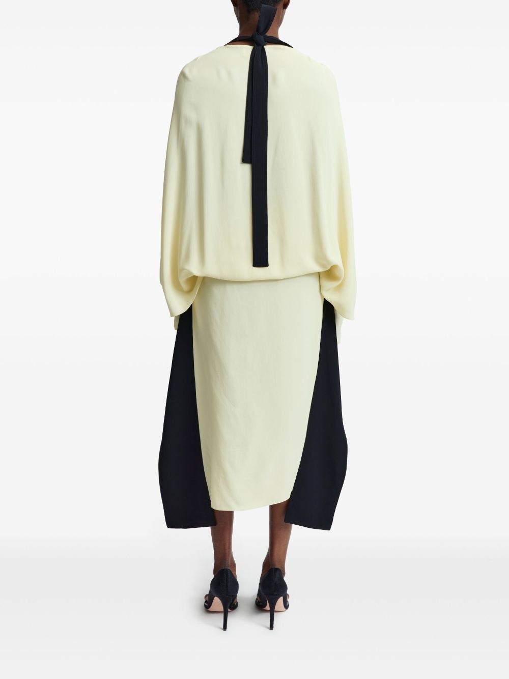 two-tone midi dress - 5