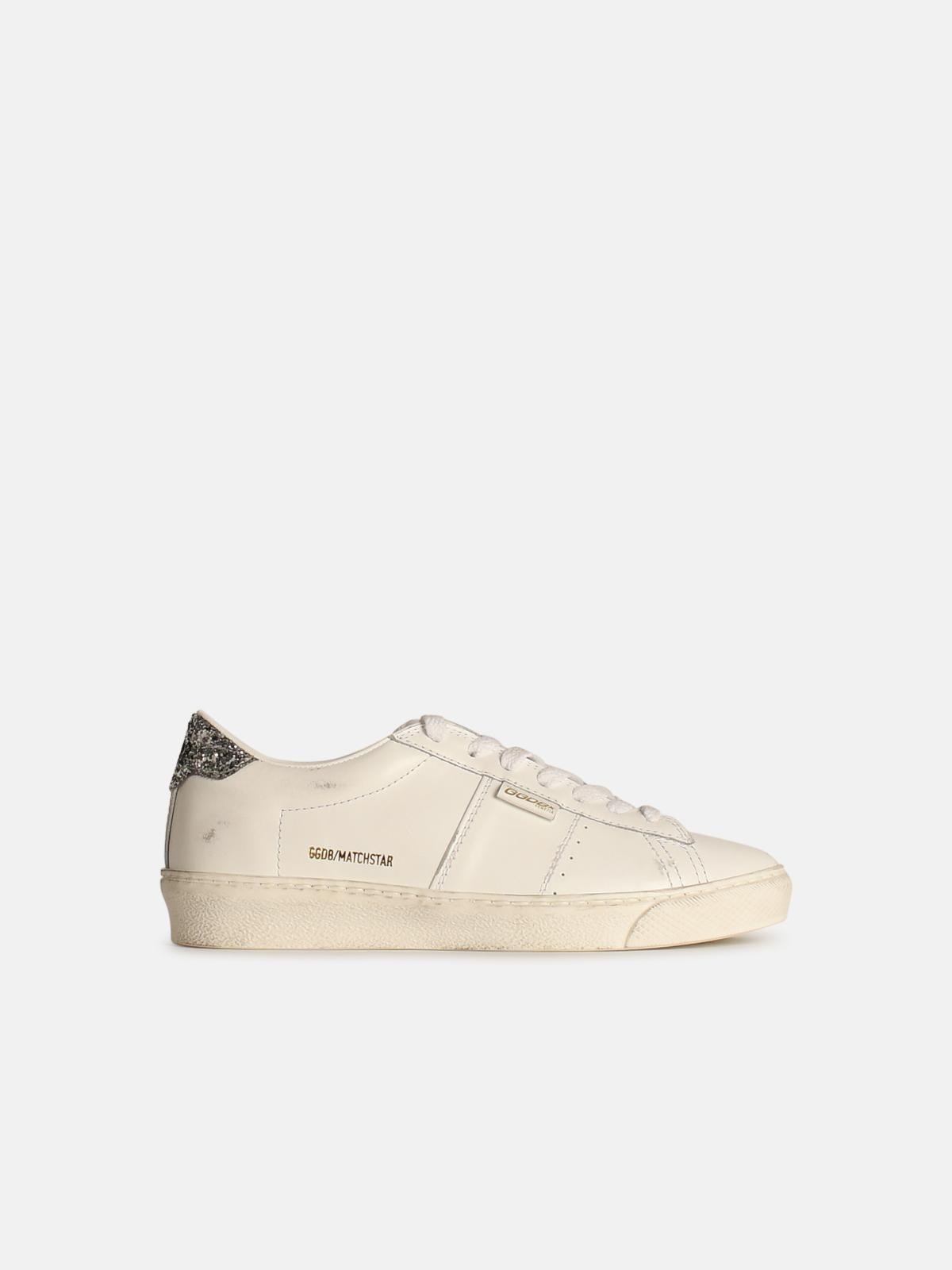 'MATCHSTAR' WHITE LEATHER SNEAKERS - 1