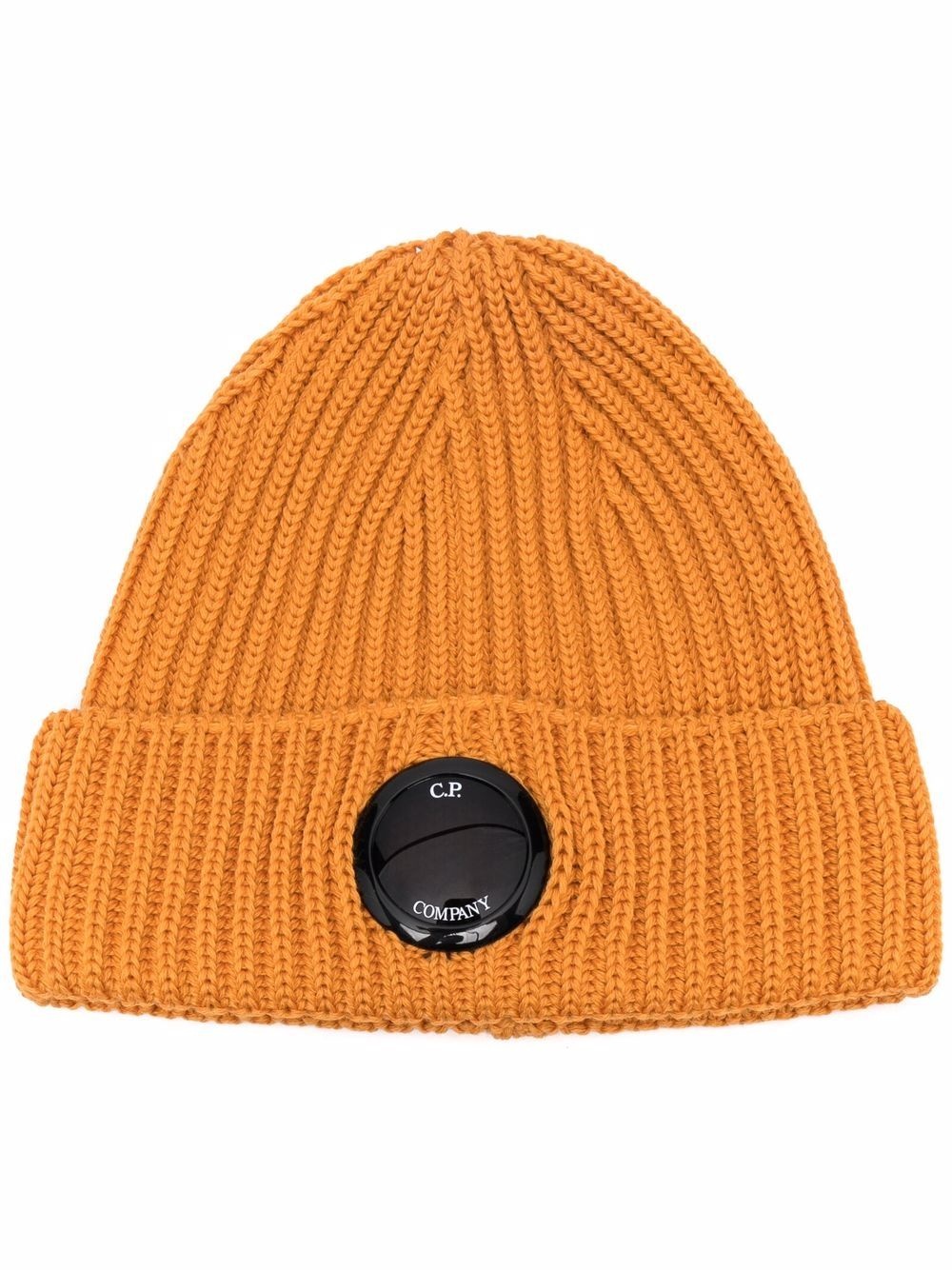 logo-patch ribbed-knit beanie - 1