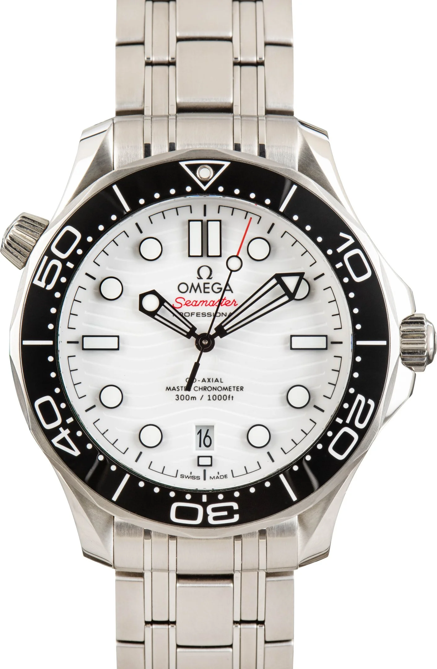 Omega White Dial Seamaster Diver 300M - 1