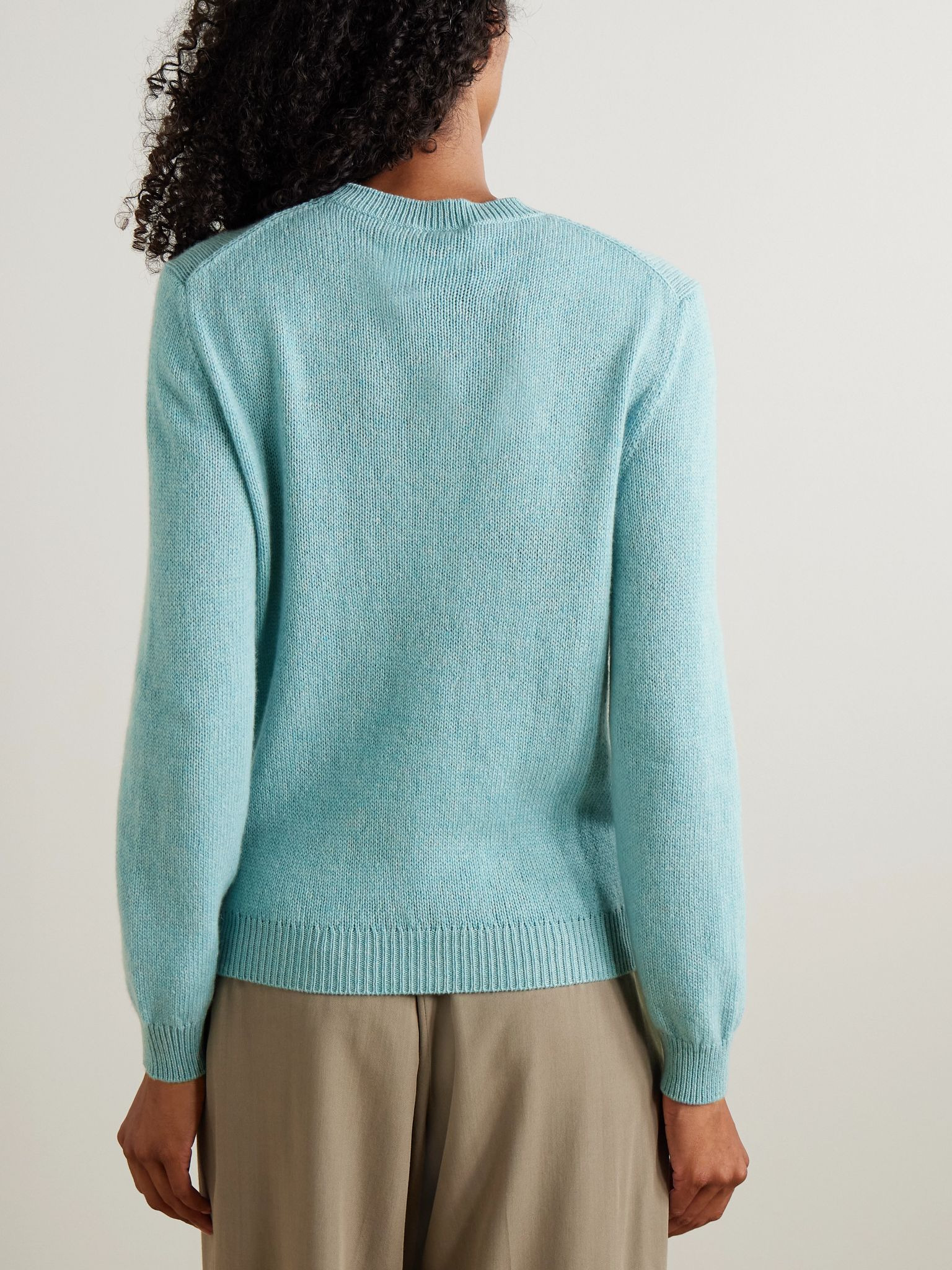 Fobello cashmere sweater Light blue - 4