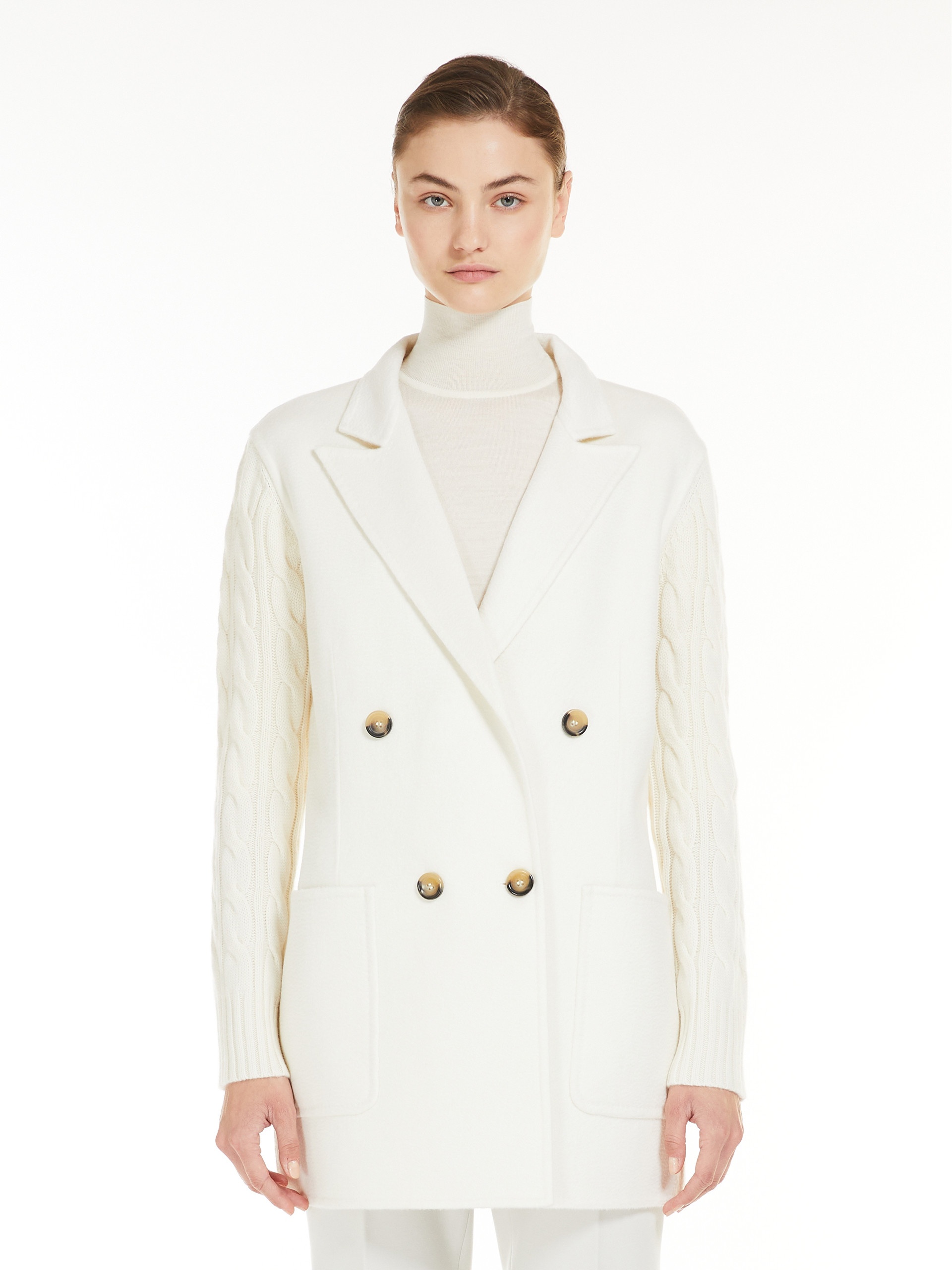 Max Mara Double-breasted wool and cashmere jacket | REVERSIBLE