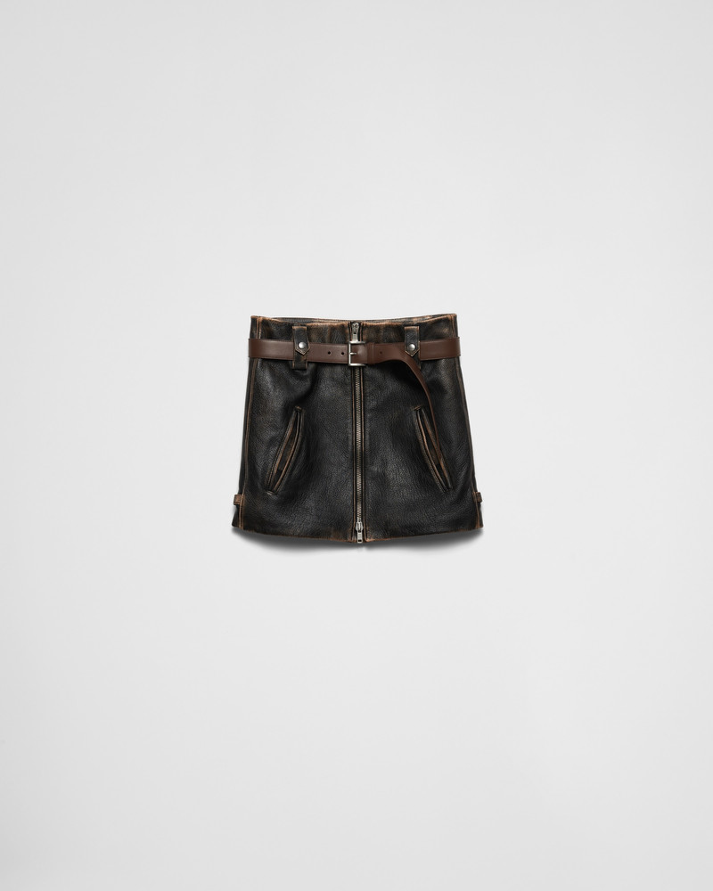 Leather miniskirt 1