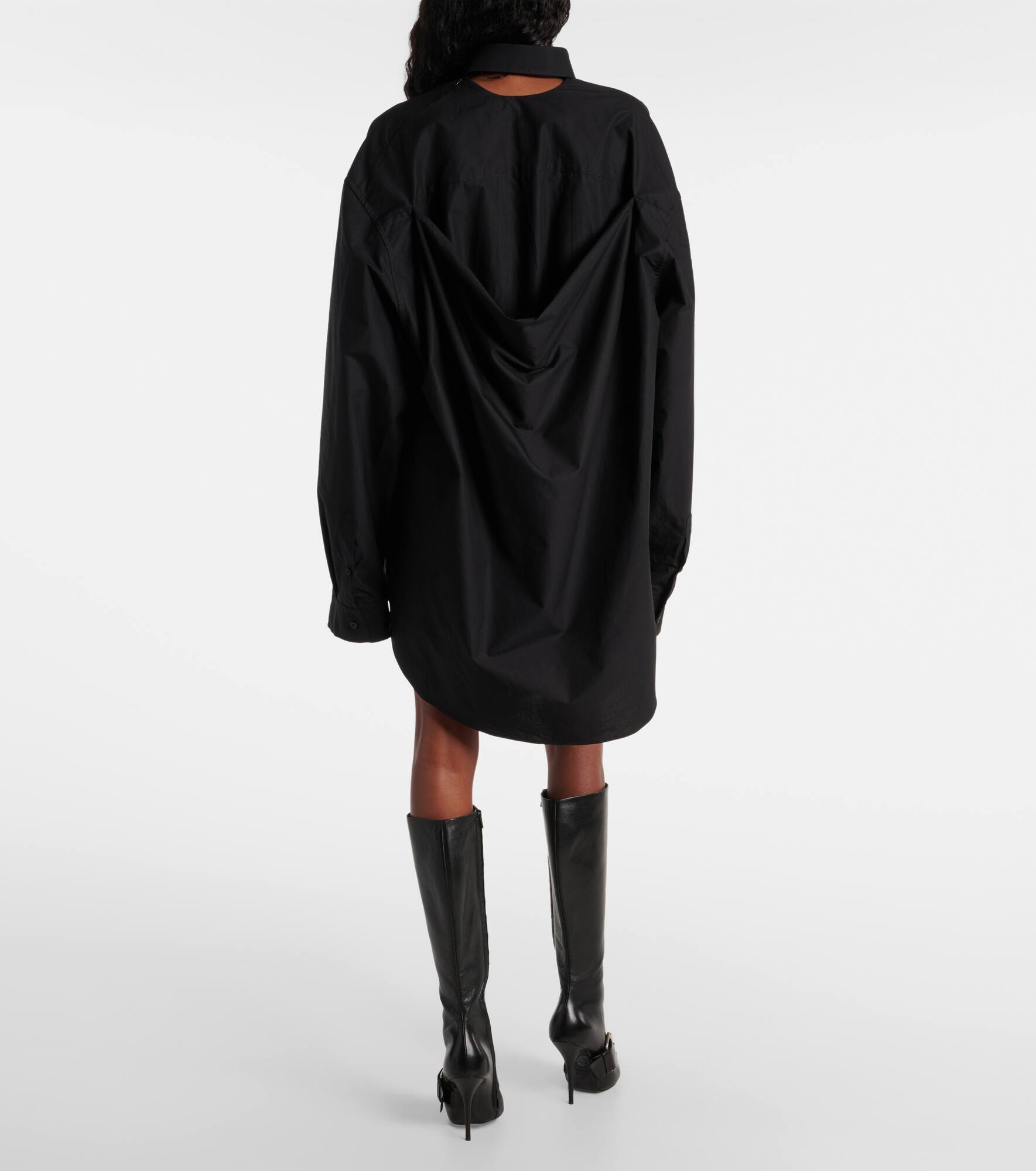 Suspended cotton shirt dress - 3