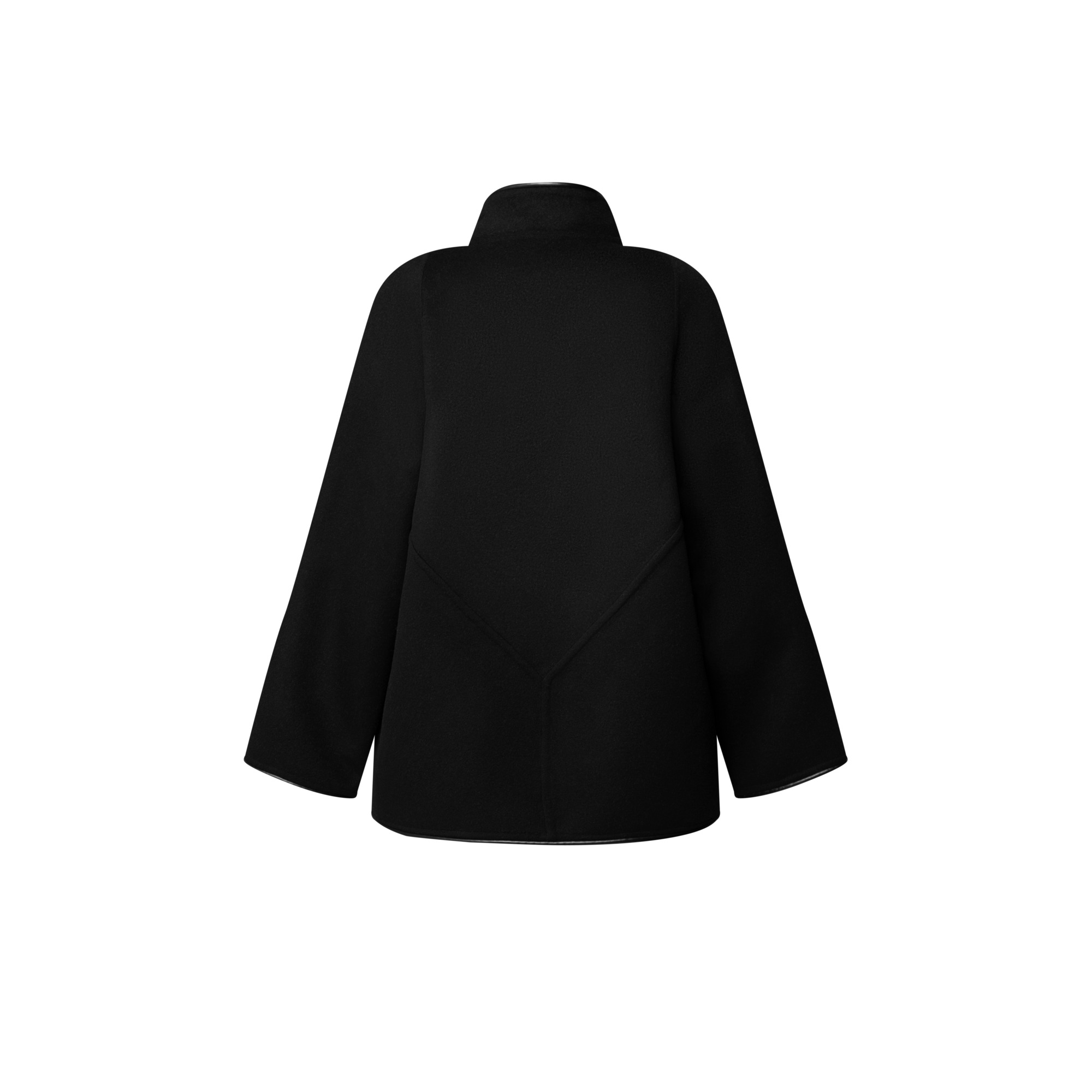 Double Face Clip Front Coat - 3
