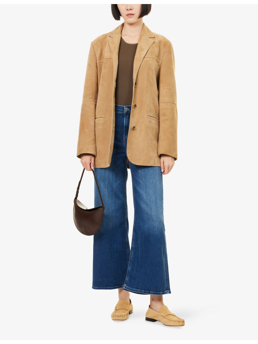 Lyra Wide-Crop-Leg Stretch-Denim Blend Jeans - 2