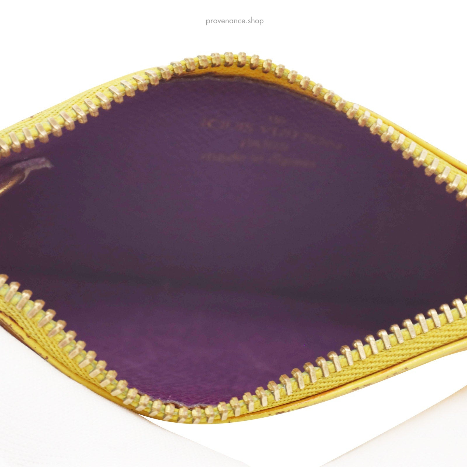 Louis Vuitton Key Pouch Cles - Tassil Yellow Epi Leather - 7