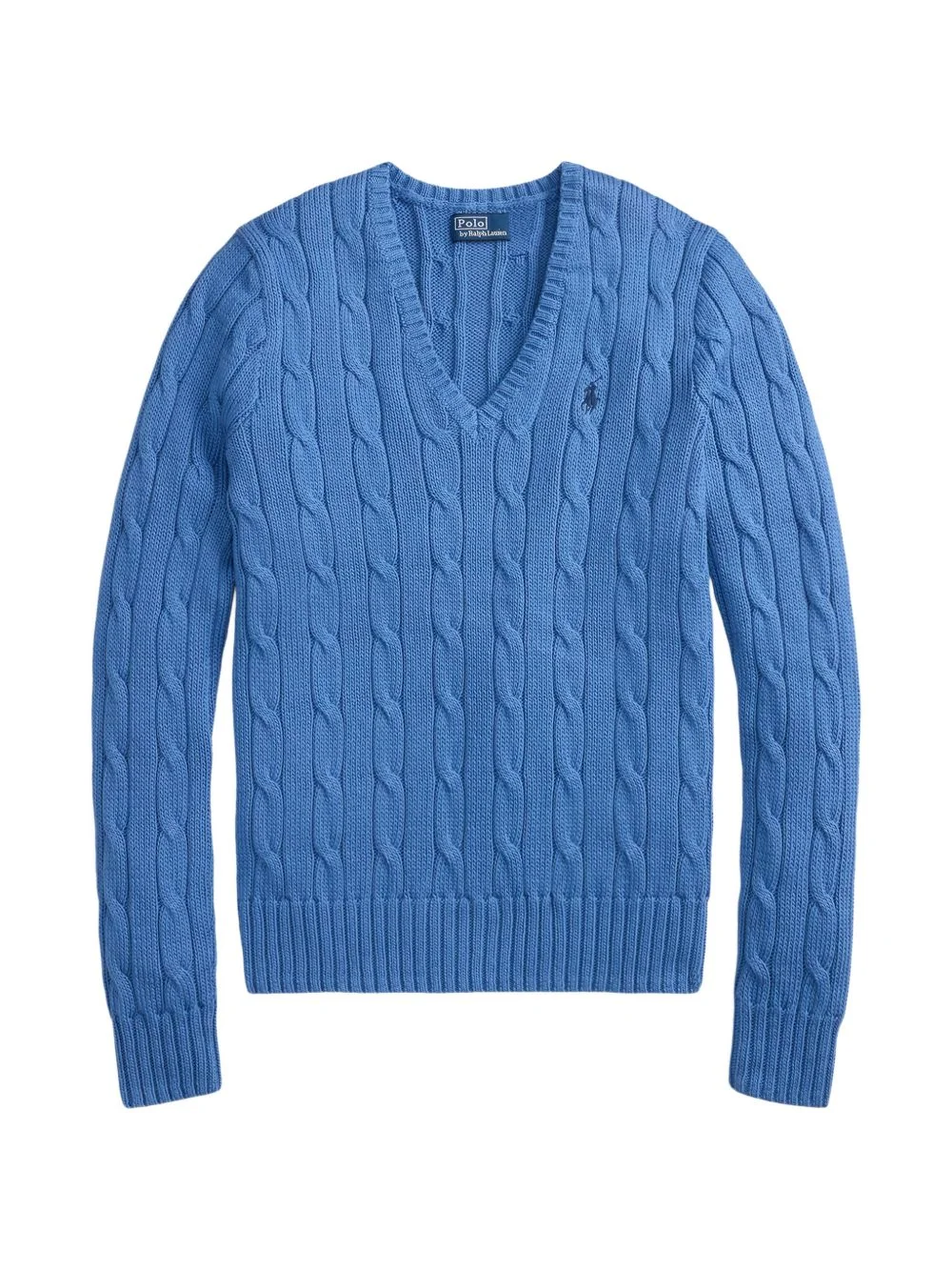 V-neck cotton sweater - 1