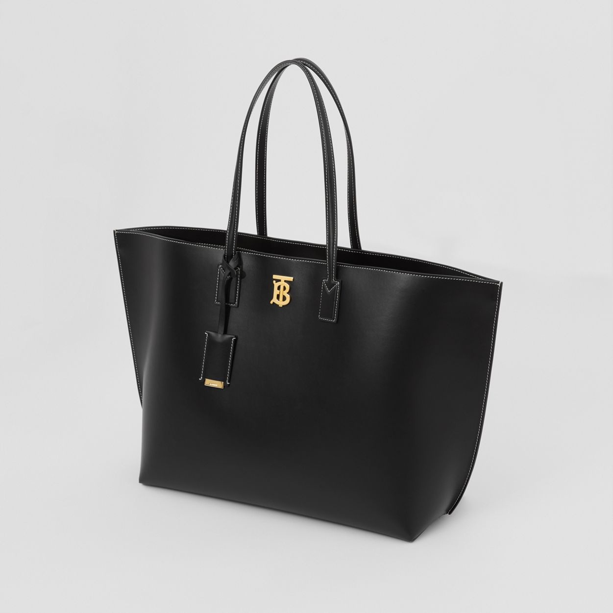 Large Monogram Motif Leather Tote - 4