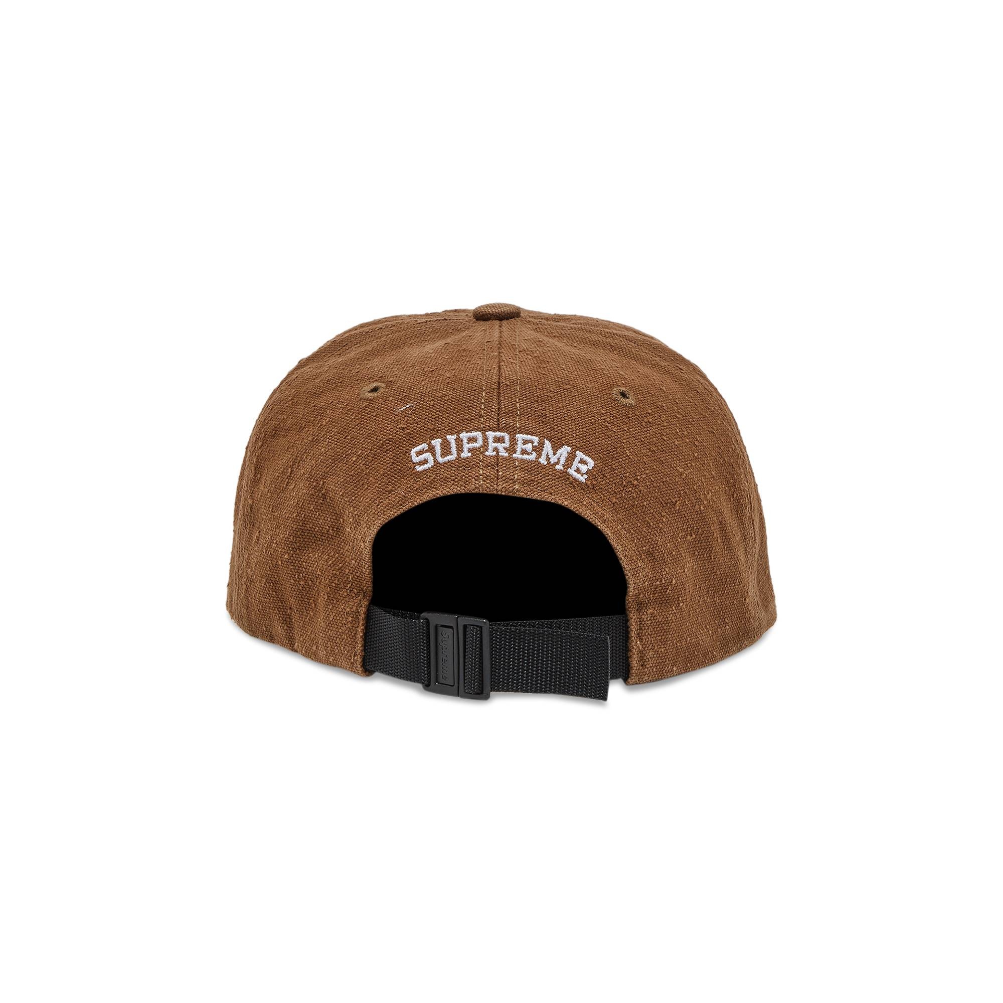 Supreme Classic Logo 6-Panel 'Olive Brown' - 4