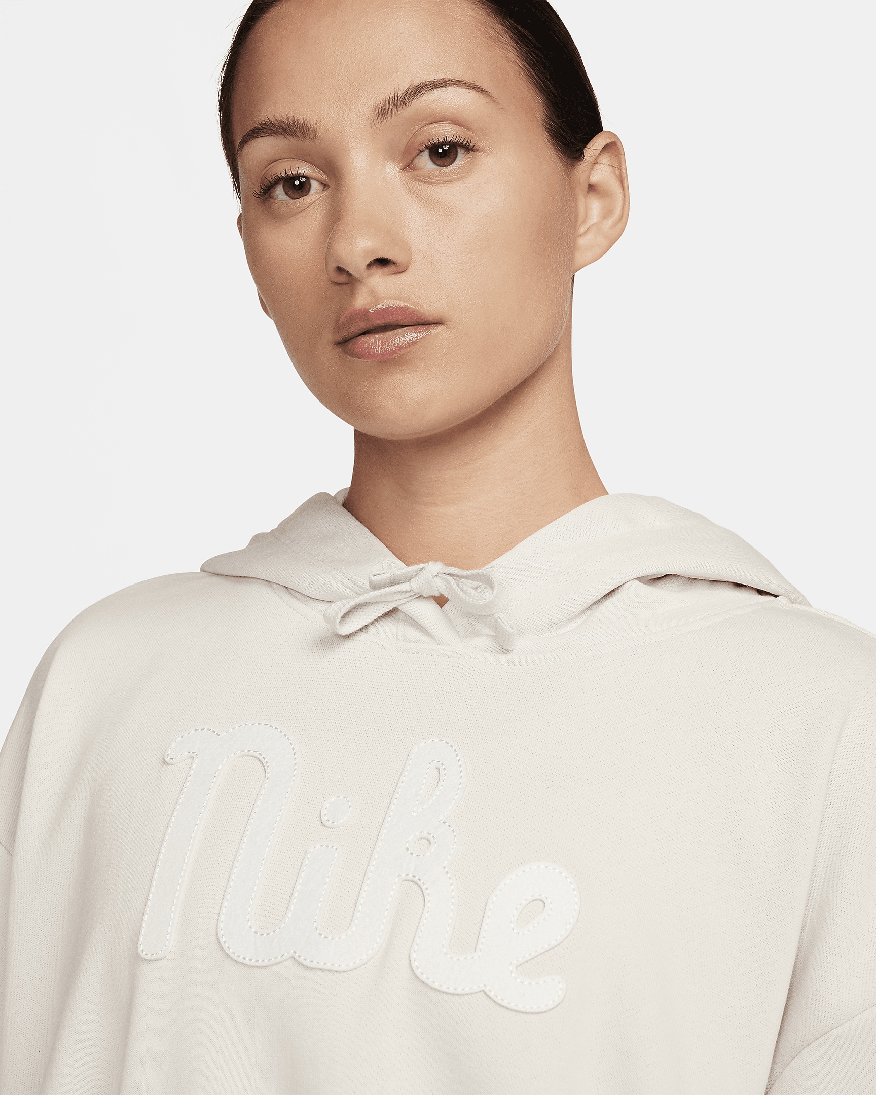 Women's Nike Sportswear Club Fleece Oversized Cropped Hoodie - 3