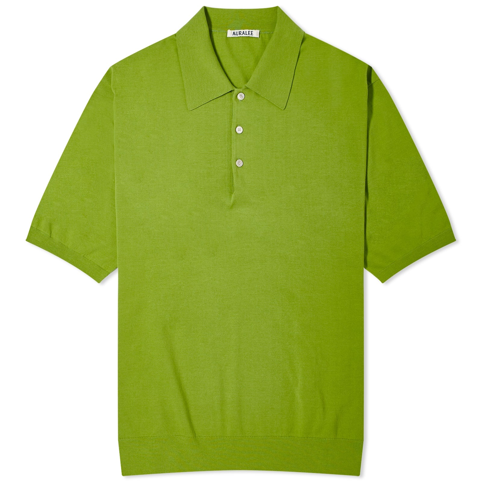 Auralee Cotton Knit Polo - 1