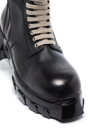 Rick Owens Bozo Tractor leather boots outlook