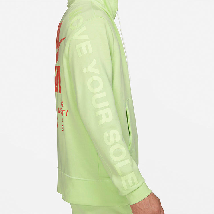 Nike Alphabet Printing Sports Pullover Green DA0932-383 - 7