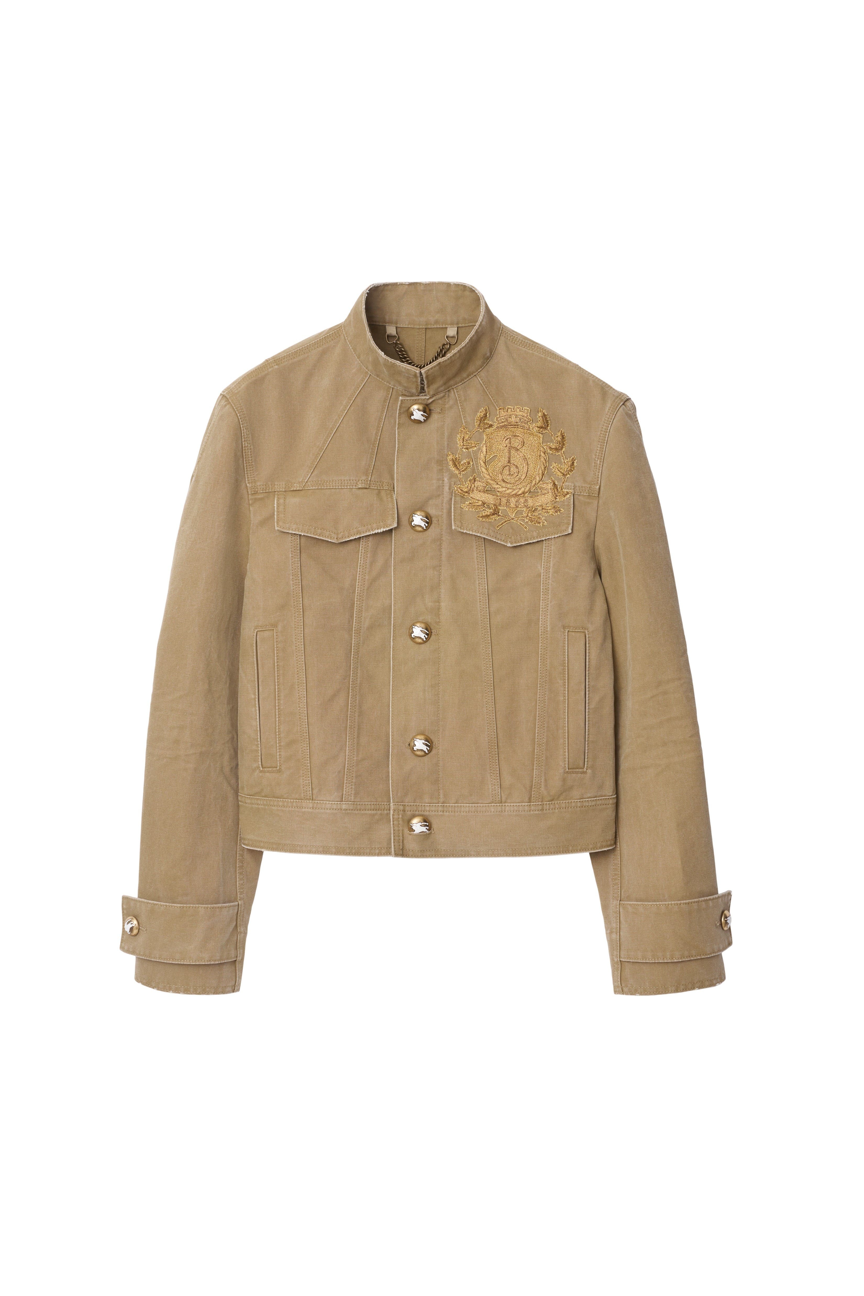 burberry B Crest Cotton Jacket in Walrus at Nordstrom - 2