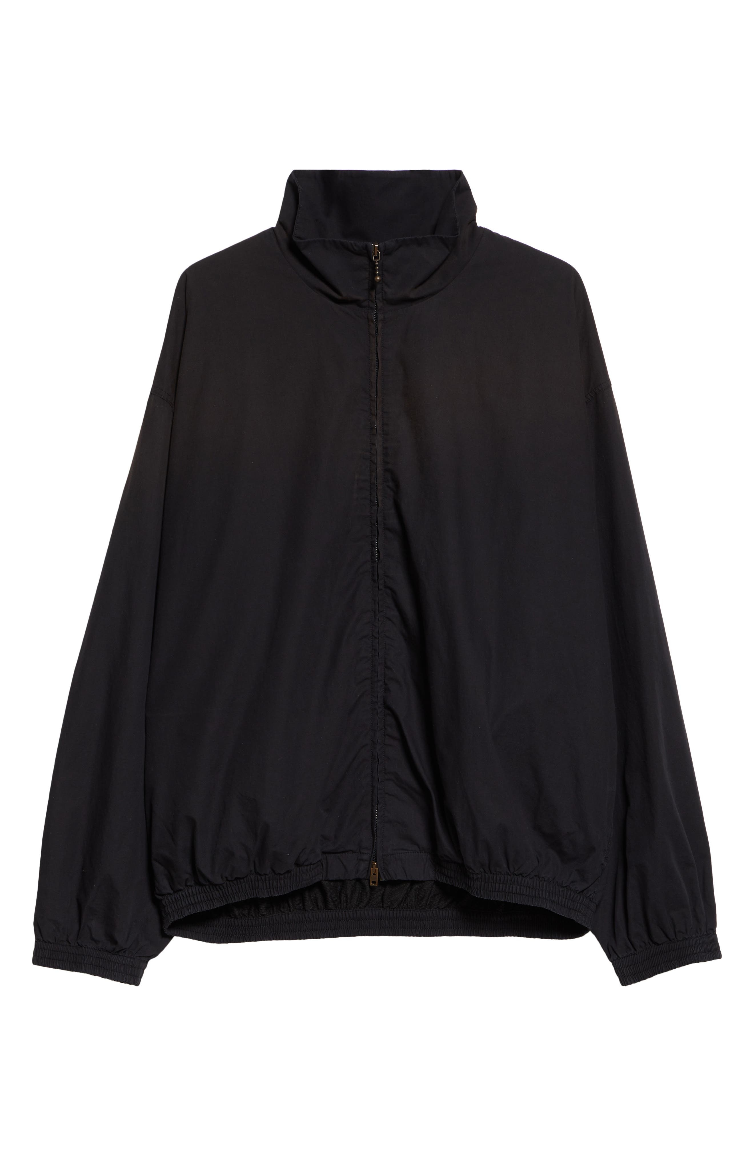 Acne Studios Logo Graphic Cotton Jacket in Black at Nordstrom - 7