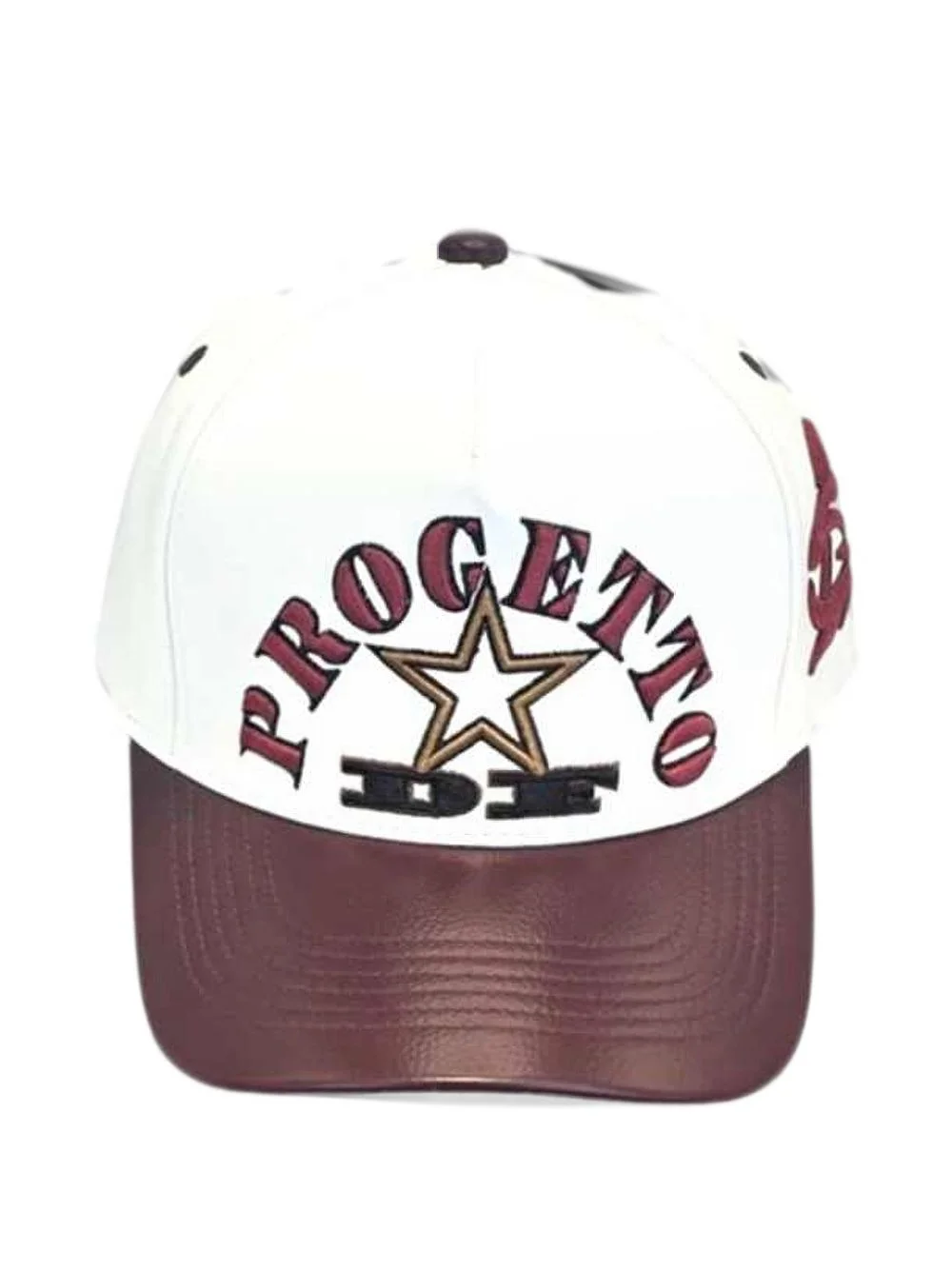logo-embroidered panelled baseball cap - 1
