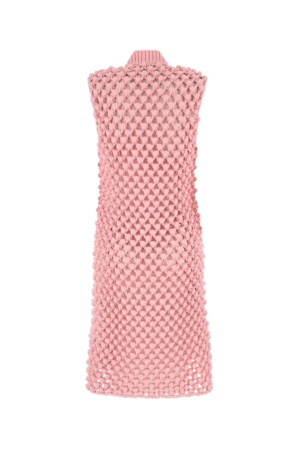 Jil Sander Women Pink Crochet Dress - 2