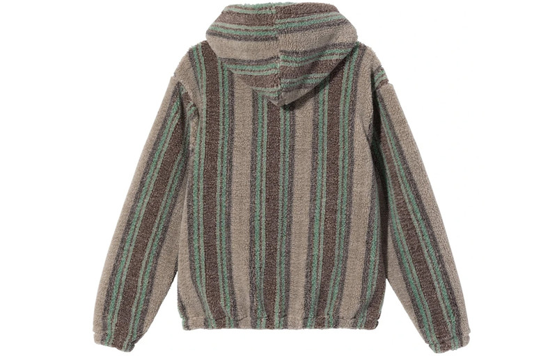 Stüssy Stussy Stripe Sherpa Hoodie 'Tannin' 118438-TANN outlook