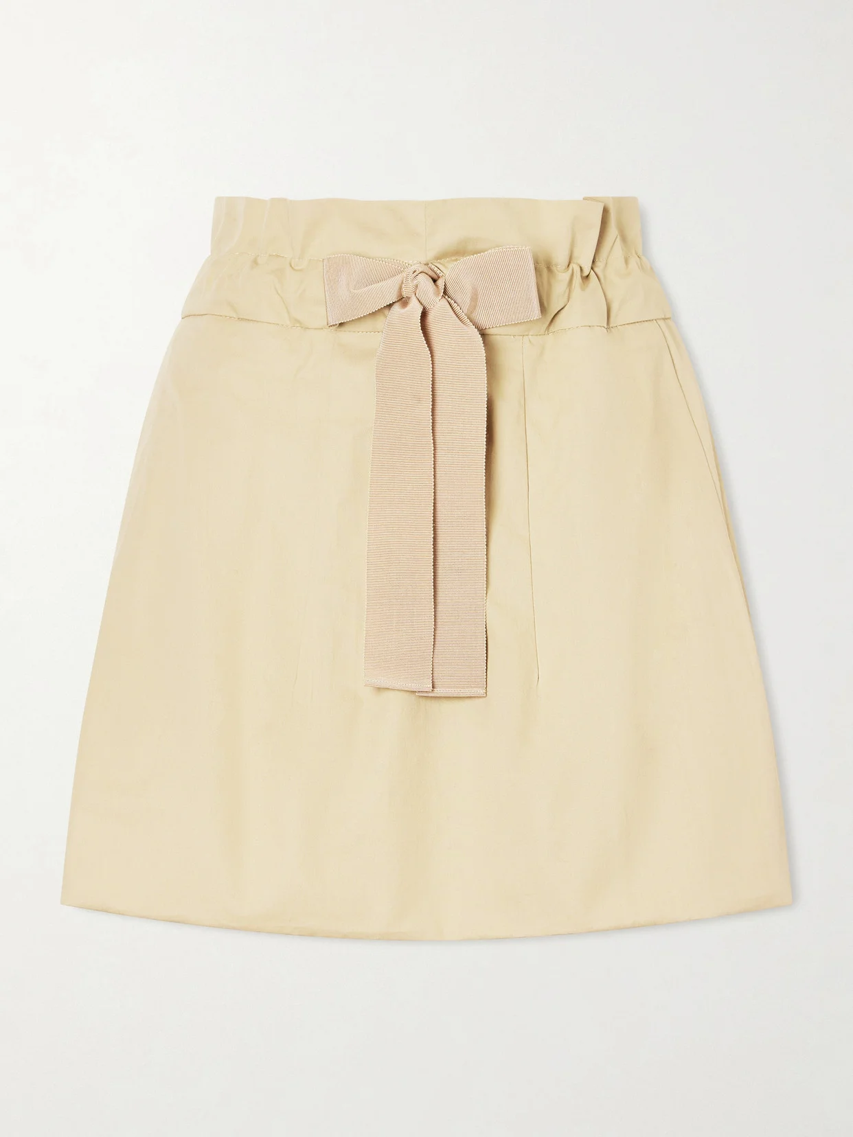 Bloomer Grosgrain-trimmed Cotton Mini Skirt - 1