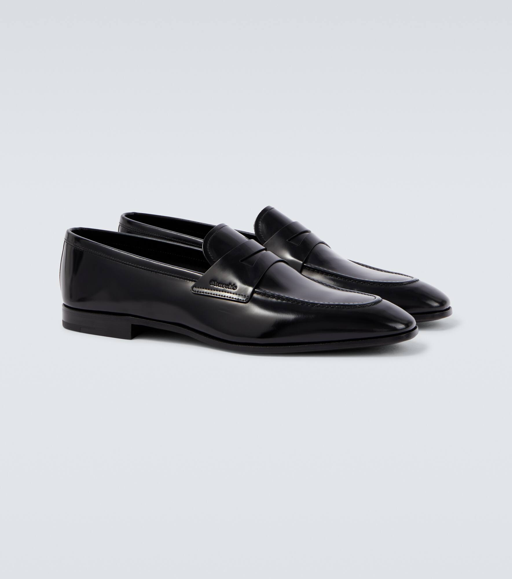 Maesteg leather penny loafers - 5