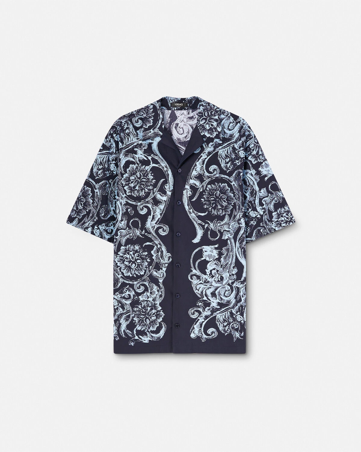 Barocco Stencil Cotton Shirt - 1