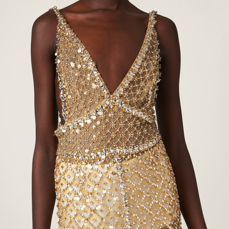 Embroidered organza dress 4